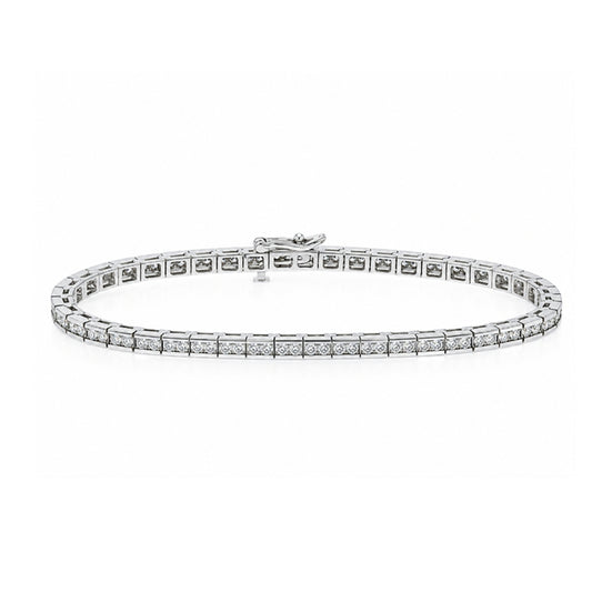 2.0 Carat 14k White Gold Diamond Tennis Bracelet  B01177