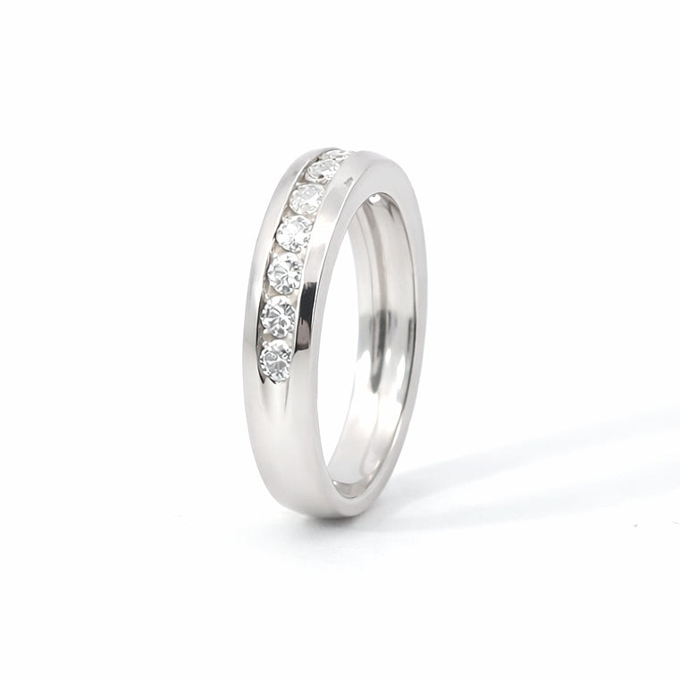 Channel Set Diamond Wedding Band 1.50CT, BAND105