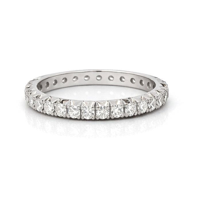 .90CT French Pave' Eternity Wedding Band 1.5MM, Band2052