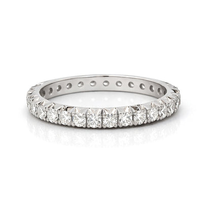 .90CT French Pave' Eternity Wedding Band 1.5MM, Band2052