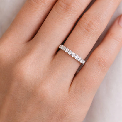 .90CT French Pave' Eternity Wedding Band 1.5MM, Band2052