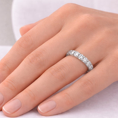 Prong Round Diamond 2.00ct Eternity, BAND2123