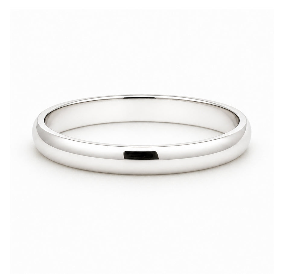 2MM 14K White Gold Comfort Fit Wedding BAND2170
