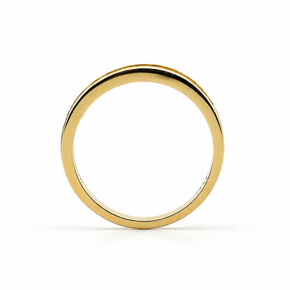 14K Yellow Gold Wedding Band With Princess Cut Diamonds 0.50CT BAND2276