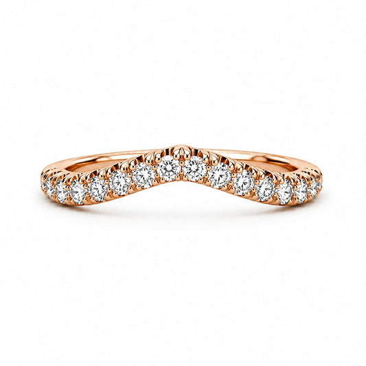 18K Rose Gold 2.5MM Engraved Wedding Band, BAND2480