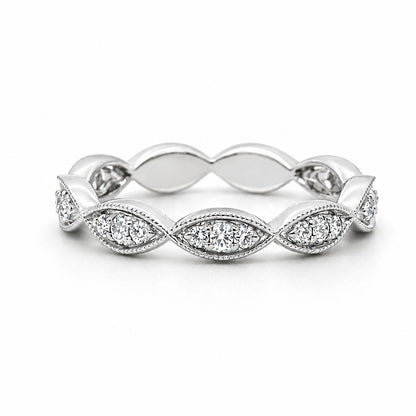 Milgrain Edges Diamond 0.15CT Eternity BAND2625