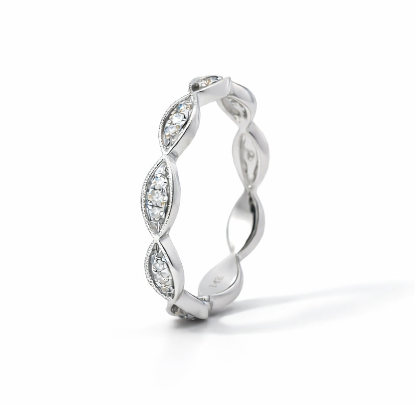 Milgrain Edges Diamond 0.15CT Eternity BAND2625