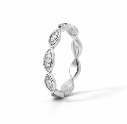 Milgrain Edges Diamond 0.15CT Eternity BAND2625