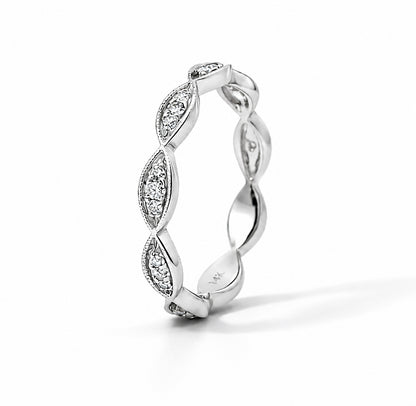 Milgrain Edges Diamond 0.15CT Eternity BAND2625