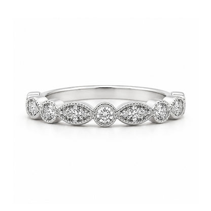 14K Yellow Gold Vintage-Inspired Diamond BAND2818