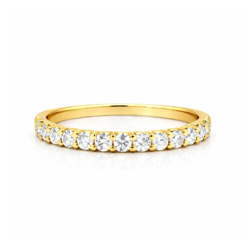 U-Prong Round Cut Diamond 0.71ct Band2821