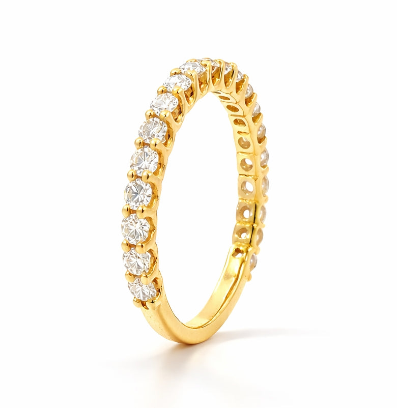 U-Prong Round Cut Diamond 0.71ct Band2821