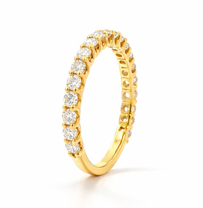 U-Prong Round Cut Diamond 0.71ct Band2821
