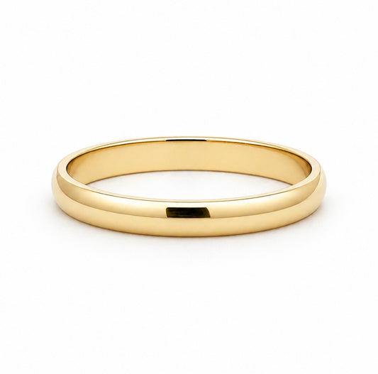 2MM 14K Yellow Gold Comfort Fit Wedding BAND2843