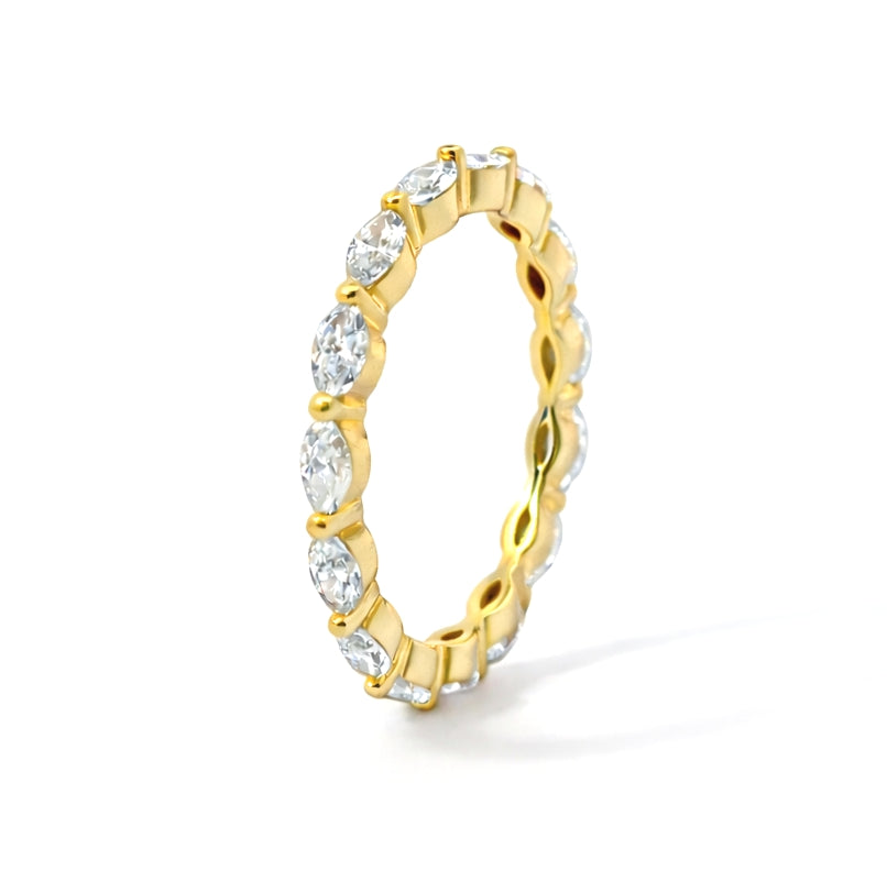 1.00CT Marquise Cut Lab-Grown Eternity Wedding Band, BAND2873