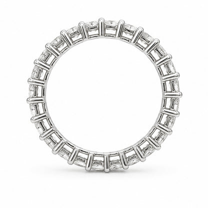 18K White Gold Princess Cut Eternity Band 2.50CT, BAMD2934