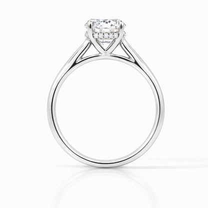 Hidden Halo Cathedral Solitaire Engagement Ring,  ER1155