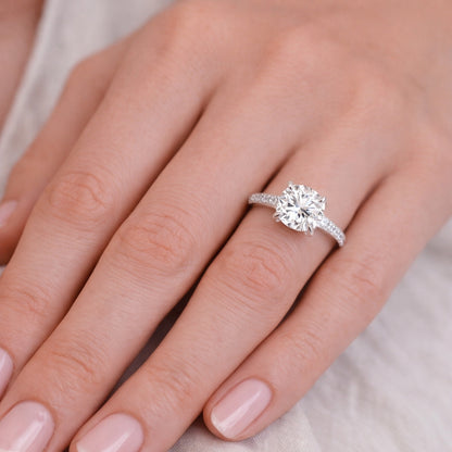 Claw Prong Solitaire Engagement Ring 2mm, ER1253W