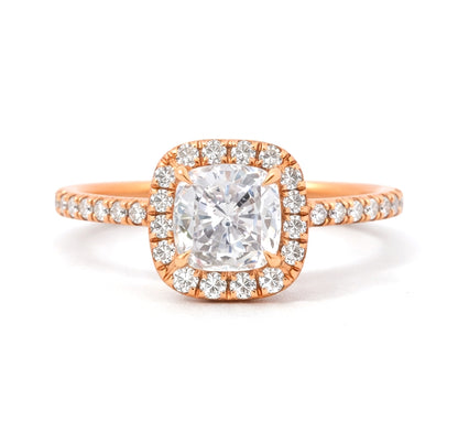 Cushion Cut Halo Engagement Ring, ER1274