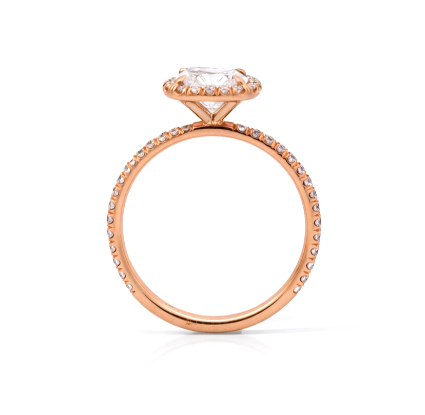 Cushion Cut Halo Engagement Ring, ER1274