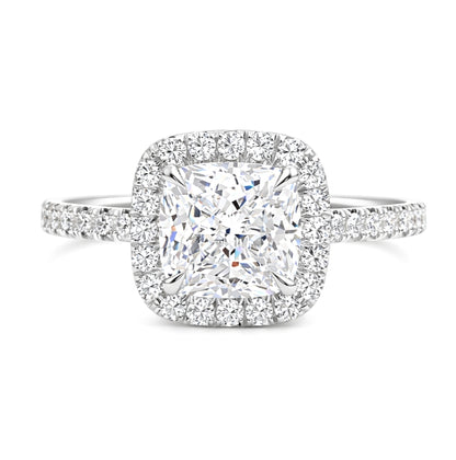 Princess Cut Halo Engagement Ring, ER1375