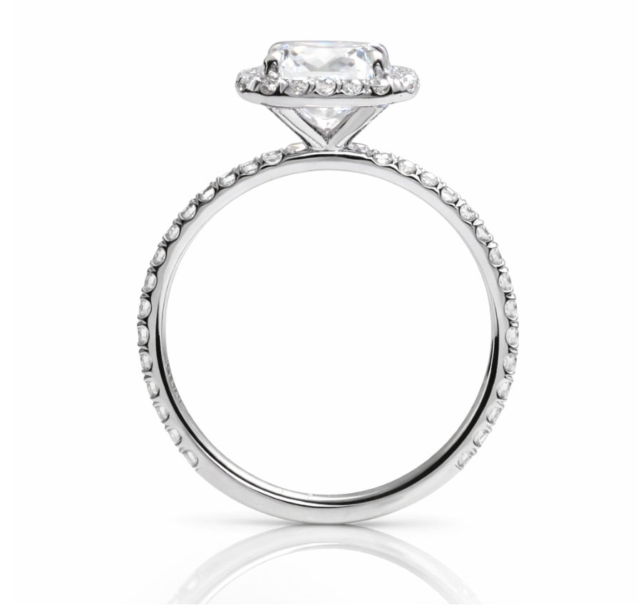 Princess Cut Halo Engagement Ring, ER1375