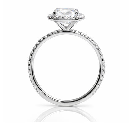 Princess Cut Halo Engagement Ring, ER1375