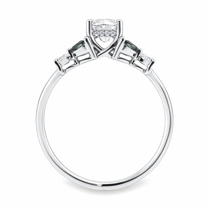 Vintage Sapphire and Diamond Engagement Ring, ER1423