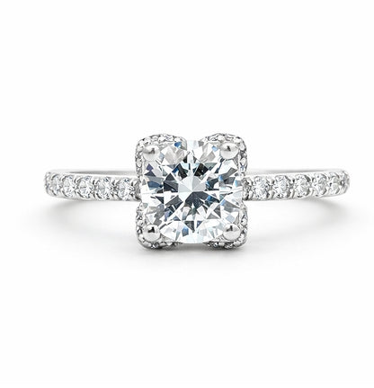 Petal Round Cut Engagement Ring, ER1455