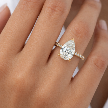 Pear Shape Cathedral Engagement Ring, ER1472