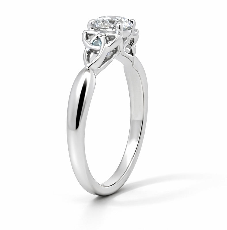 Four Prong Modern Engagement Ring, ER1516