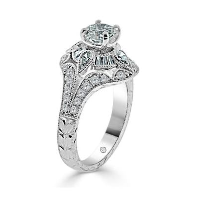 2.16 Carat 14k White Gold LAKISHA DIAMOND ENGAGEMENT RING - R10728