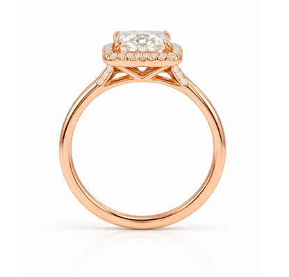 Radiant Cut Modern-Halo Engagement Ring, SO1175