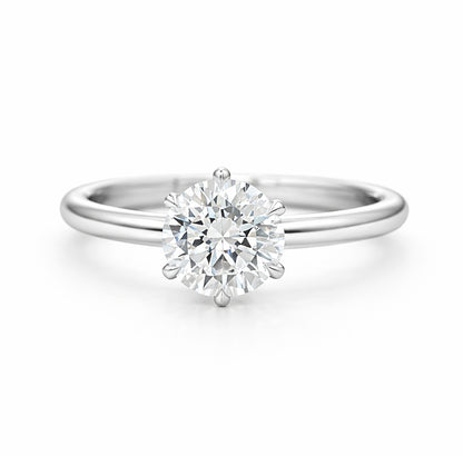 Six-Prong Classic Solitaire Engagement Ring, SOL1043