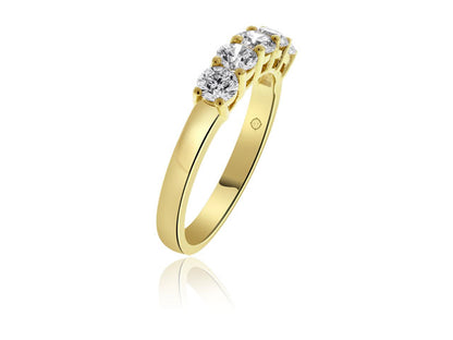 1.55 Carat 14k Yellow Gold Diamond Wedding Band - BAND1031