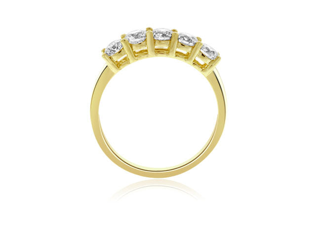 1.55 Carat 14k Yellow Gold Diamond Wedding Band - BAND1031