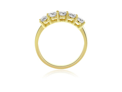 1.55 Carat 14k Yellow Gold Diamond Wedding Band - BAND1031