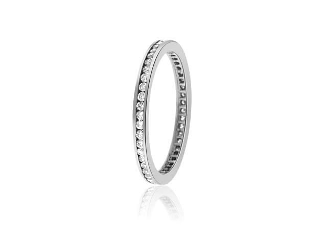 .50 Carat 14k White Gold Diamond Wedding Band - BAND1036