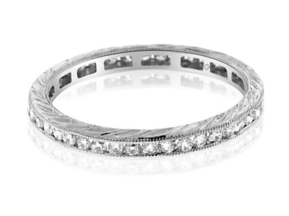 .51 Carat 14k White Gold Diamond Wedding Band - BAND1038