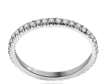 .60 Carat 14k White Gold Diamond Wedding Band - BAND1041