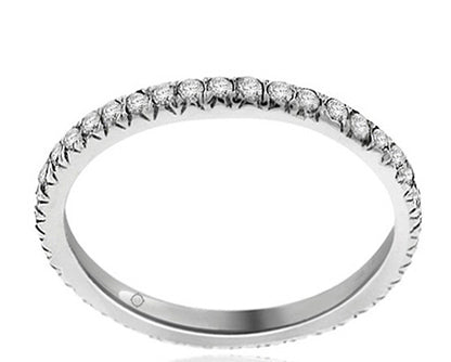 .60 Carat 14k White Gold Diamond Wedding Band - BAND1041