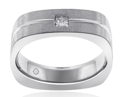 .50 Carat 14k White Gold Diamond Wedding Band - BAND1042