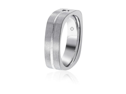 .50 Carat 14k White Gold Diamond Wedding Band - BAND1042