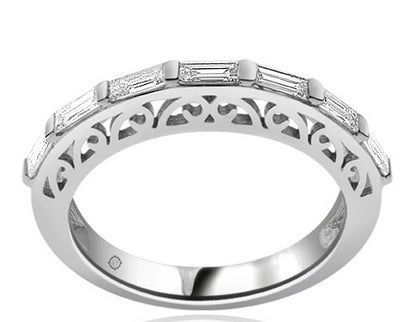 .60 Carat 14k White Gold Diamond Wedding Band - BAND1065