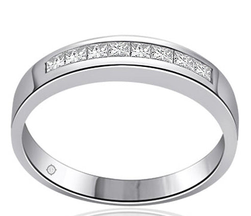 .50 Carat 14k White Gold Diamond Wedding Band - BAND1066