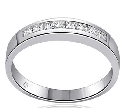 .50 Carat 14k White Gold Diamond Wedding Band - BAND1066