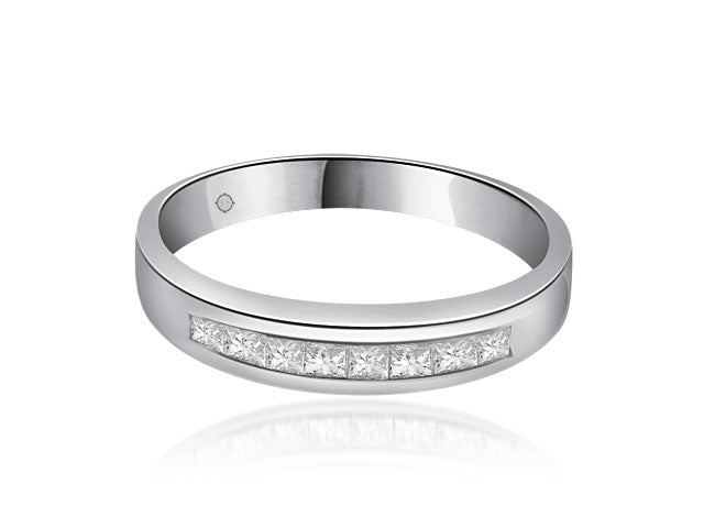 .50 Carat 14k White Gold Diamond Wedding Band - BAND1066