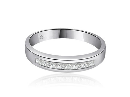 .50 Carat 14k White Gold Diamond Wedding Band - BAND1066