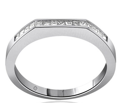 .50 Carat 14k White Gold Diamond Wedding Band - BAND1068
