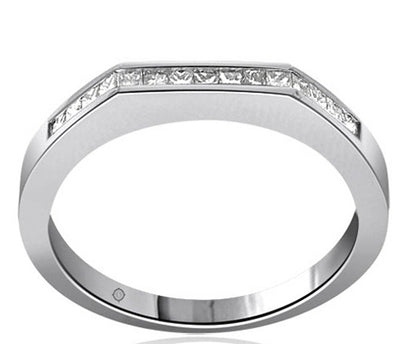 .50 Carat 14k White Gold Diamond Wedding Band - BAND1068